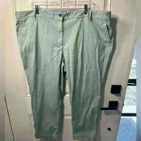 Talbots Women’s 22WP wide petite chino color mint blue - Picture 1 of 3